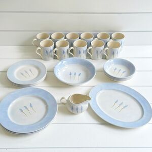 Royal Stafford Simplicity Blue Dishes Plates Bowls Mugs Serving Tray Creamer